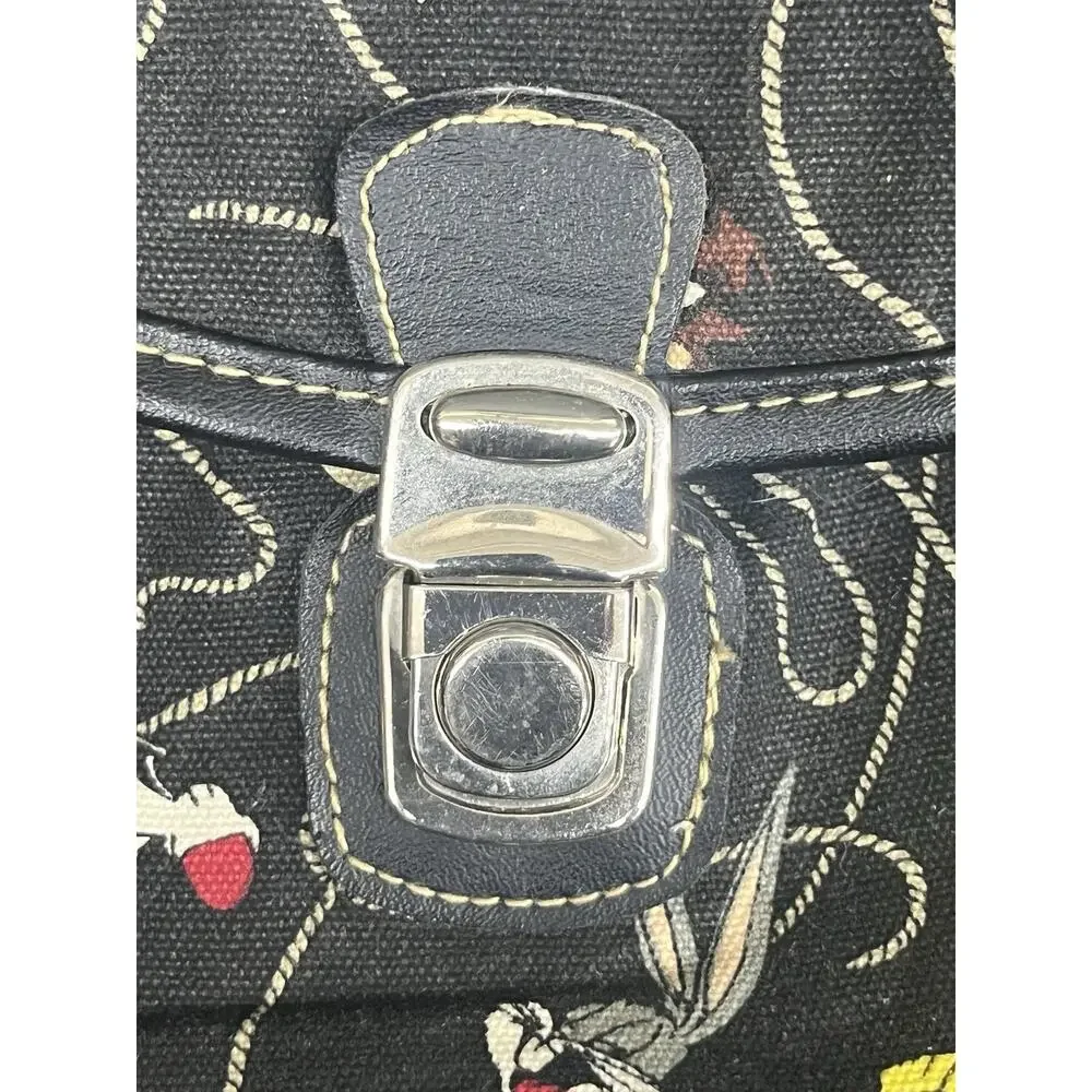 Vtg 90s Looney Tunes Mini Backpack Crossbody Bag Bugs Bunny Taz Tweety Sylvester
